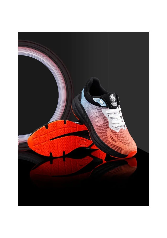 Bacca Bucci Orange Black Flux Pioneers Dynamic Sole Sneakers for Men | Best Price UAE